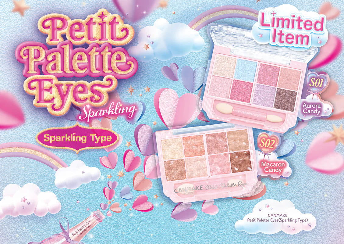 2025  💕 NEW CANMAKE 🍬Petit Palette Eyes Sparkling Type🍭