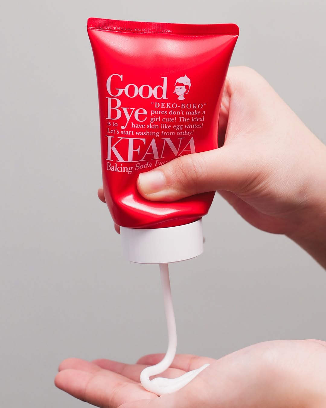 ✨Goodbye bumpy pores, hello smooth egg-skin! 🥚💖  Keana Baking Soda Facial Foam